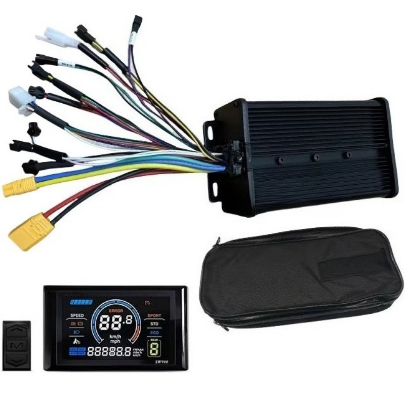 72V 45A Dual Controller - より安価な48V/72V 45A正弦波デュアルモード電動自転車コントローラー（SW900/UKC1 OMDディスプレイ付き）