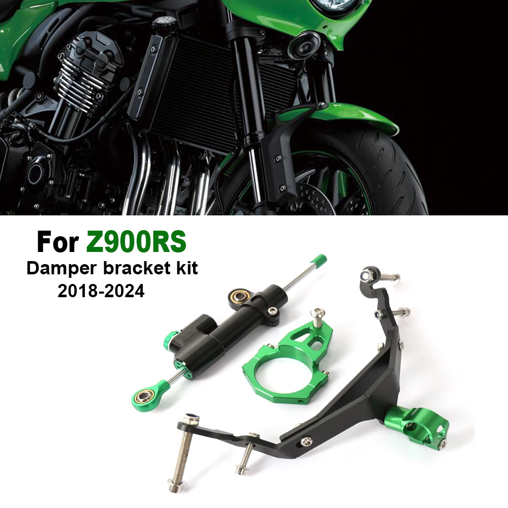 Steering Damper Stabilizer Kit Cnc - オートバイアクセサリーステアリングダンパーブラケットスタビライザー取付キットカワサキ Z900RS z900rs Z 900 RS