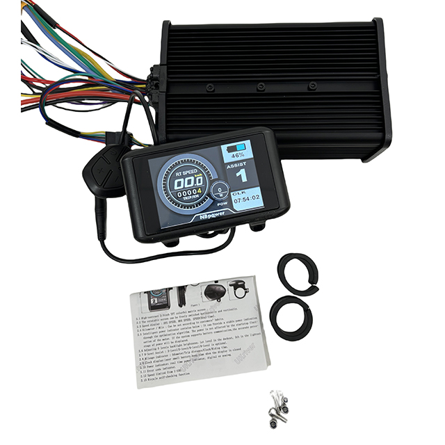 72V 45A Dual Controller - ヒット商品 より安価な48V/72V 45A正弦波デュアルモード電動自転車コントローラー、SW900/UKC1 OMDディスプレイ付き、2000W電動自転車ブラシレスモーター対応