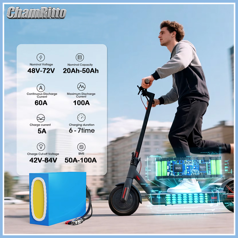 60V 30Ah 21700 Battery Pack - 48V 20ah 30ah 40ah 50ah 21700バッテリー