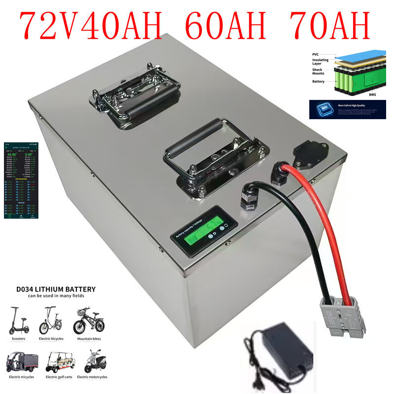 72V 30Ah Lifepo4 Battery Pack - 72V Lifepo4 イオンバッテリー エネルギー貯蔵システム 30AH-200AH BMS付き