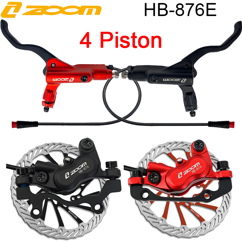 ZOOM HB-876E電動自転車ディスクブレーキセット 4 - Zoom Hydraulic Brake 4 Piston E-Scooter のレビューと価格
