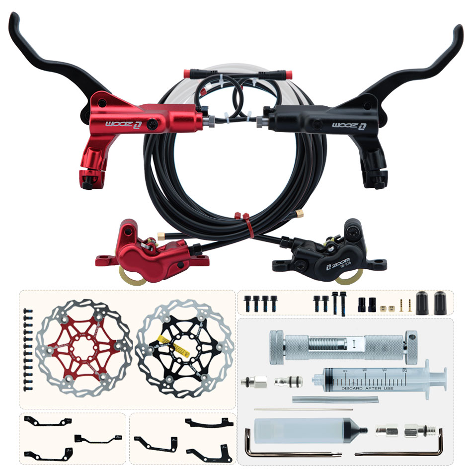 折りたたみ式電動スクーター用ズーム油圧ブレーキディスク,4ピ - Zoom Hydraulic Brake 4 Piston E-Scooter のレビューと価格