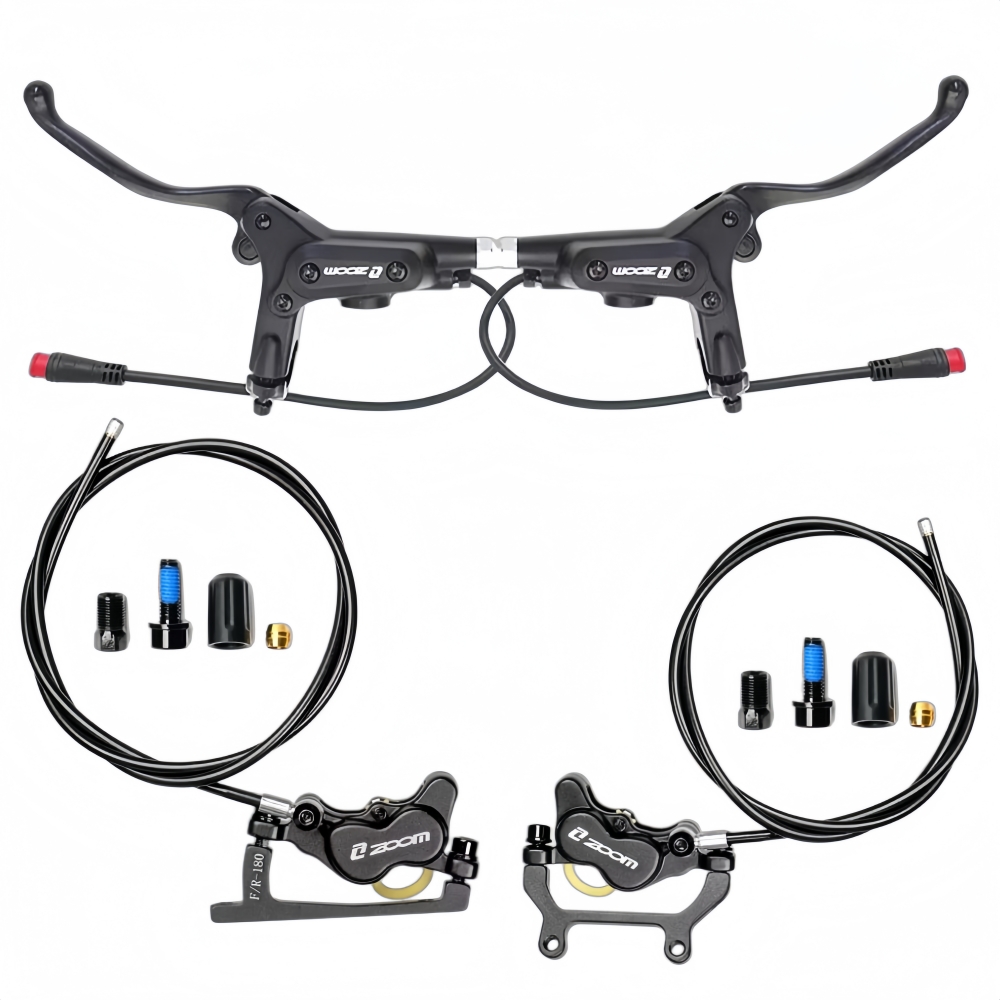 ZOOM HB-890E 4ピストン油圧ディスクブレーキセッ - Zoom Hydraulic Brake 4 Piston E-Scooter のレビューと価格