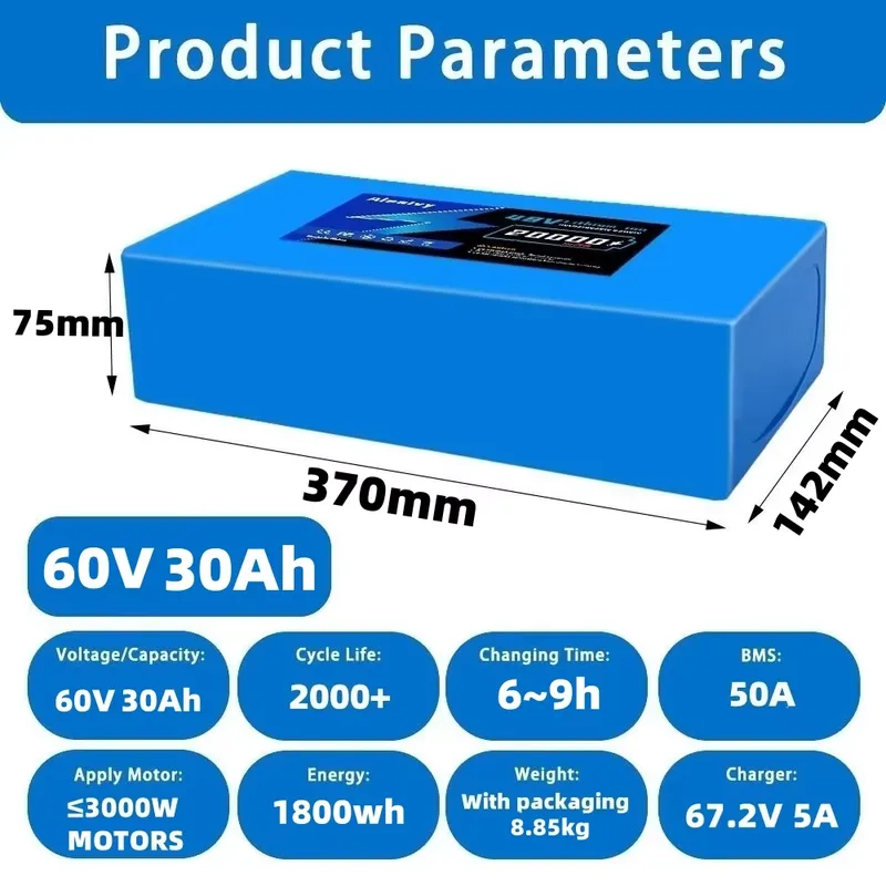 Aleaivy 60V 20AH 30AH 21700リチウ - 60V 30Ah 21700 Battery Pack のレビューと価格